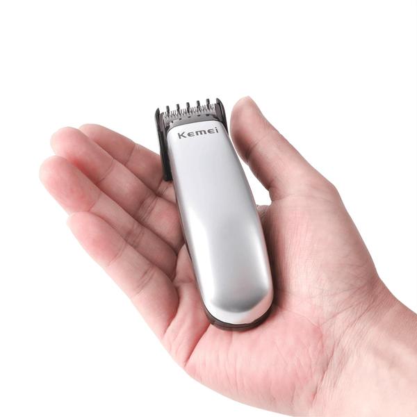 Imagem de Aparador de cabelo KEMEI KM-666 Compact Portable Cordless Silver