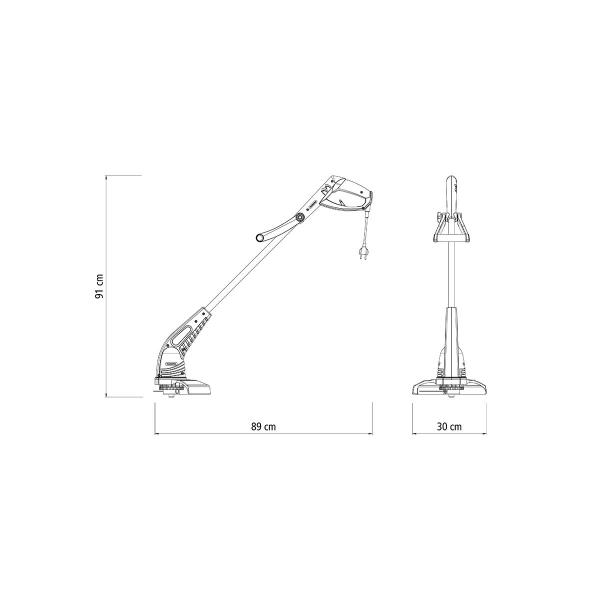 Imagem de Aparador de Grama Elétrico AP1500T Diâmetro de Corte 280mm Tramontina - 127v