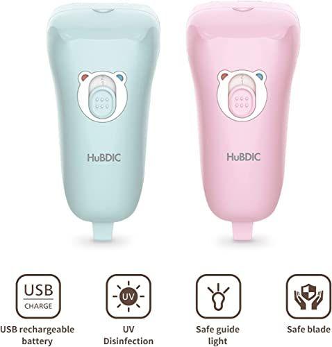 Imagem de Aparador de Unhas Baby Electric, Nail File Baby Nail Clippers, Aparador de Velocidade Seguro 2 com Protetor de Pele, Recarregável e Portátil, Seguro para Recém-nascidos, Bebês, Crianças e Adultos (Rosa)