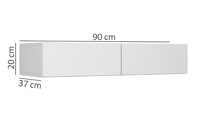 Imagem de Aparador Eros 90cm De Largura Suspenso Uso Residencial MDF/MDP