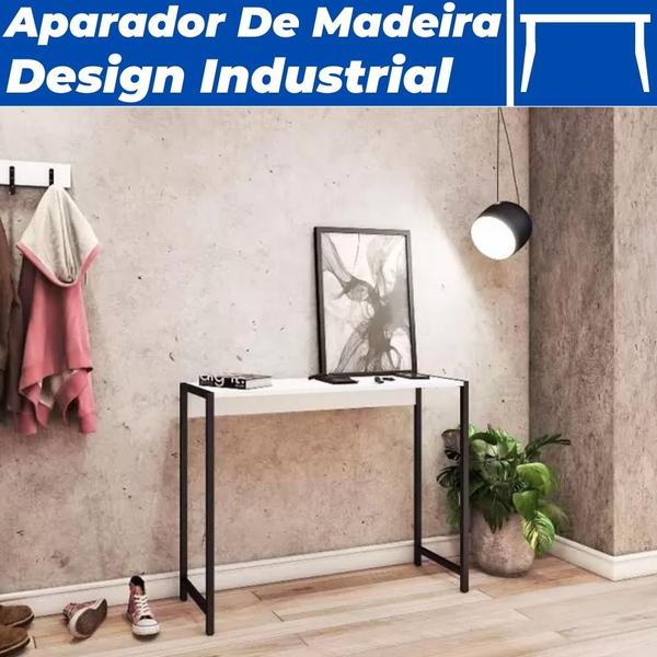 Imagem de Aparador Estilo Industrial Mdf Com Pés Em Metalon 72x94 cm