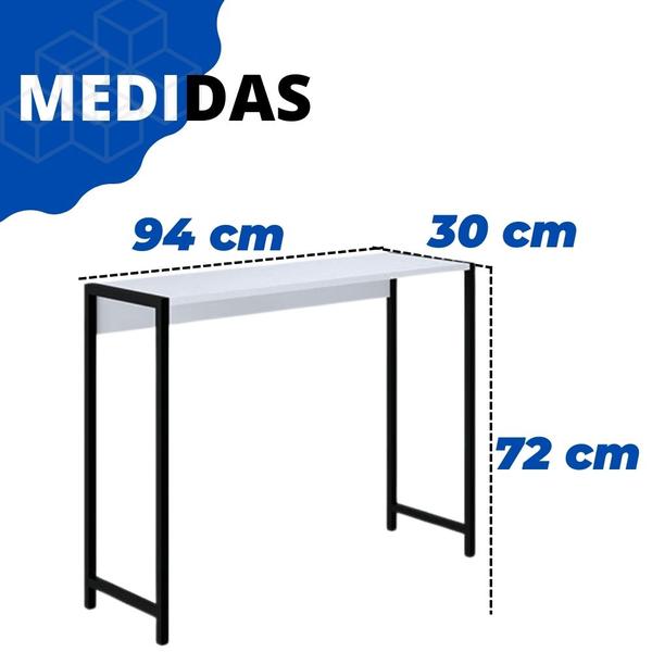 Imagem de Aparador Estilo Industrial Mdf Com Pés Em Metalon 72x94 cm