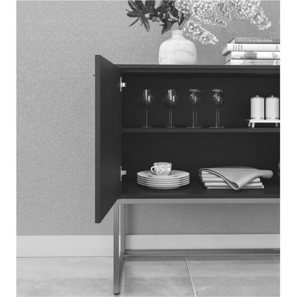Aparador Estilo Industrial Moderno Buffet 2 Portas - Mais de Casa Imagem de Aparador Estilo Industrial Moderno Buffet 2 Portas