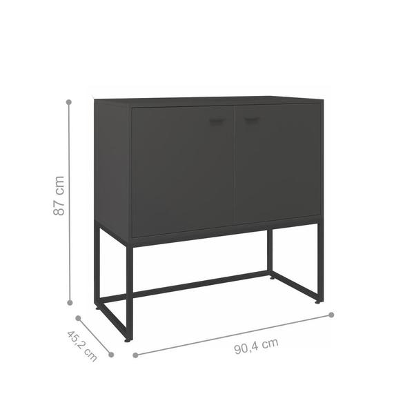 Aparador Estilo Industrial Moderno Buffet 2 Portas - Mais de Casa Imagem de Aparador Estilo Industrial Moderno Buffet 2 Portas