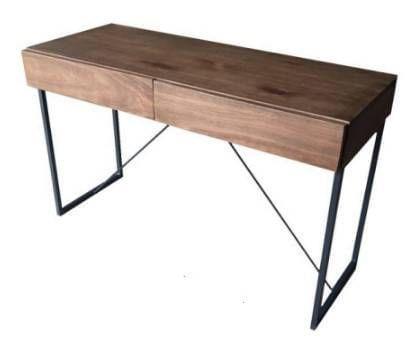 Aparador Haven Tampo Imbuia Base Preta 140cm - 62421 - Sun House Imagem de Aparador Haven Tampo Imbuia Base Preta 140cm - 62421