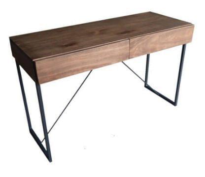 Aparador Haven Tampo Imbuia Base Preta 140cm - 62421 - Sun House Imagem de Aparador Haven Tampo Imbuia Base Preta 140cm - 62421