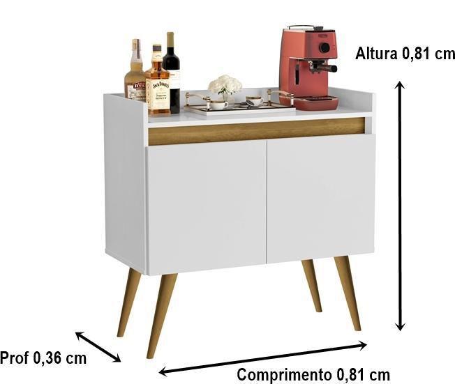 Aparador Junior Luxo 2 Portas Pés Palito Cor Branco / - Comprar Móveis Em Casa Imagem de Aparador Junior Luxo 2 Portas Pés Palito Cor Branco /