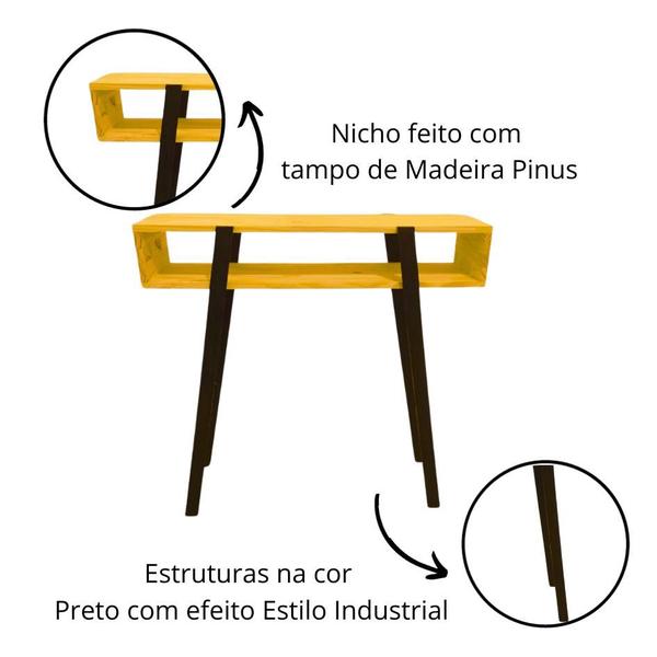 Imagem de Aparador Nobre Alto Balcão Nicho Multiuso Reforçado Sem Gavetas