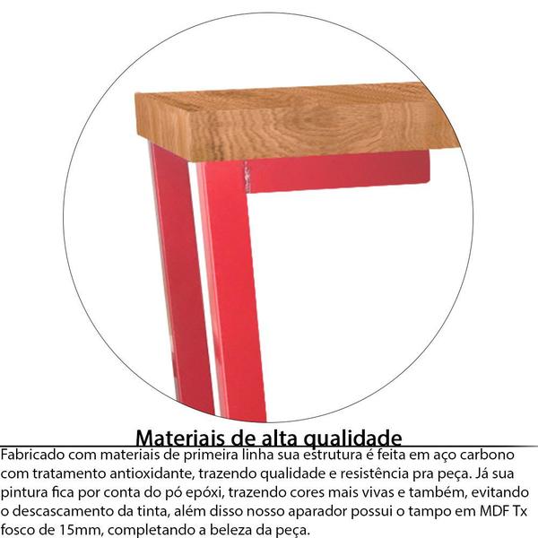 Imagem de Aparador Nova Jersey Para Sala Quarto Modelo Industrial Retrô