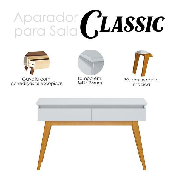 Imagem de Aparador para Sala Ambiente Classic Branco Acetinado - Imcal