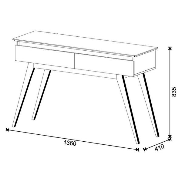 Aparador para Sala Classic Branco Acetinado - Imcal Imagem de Aparador para Sala Classic Branco Acetinado - Imcal