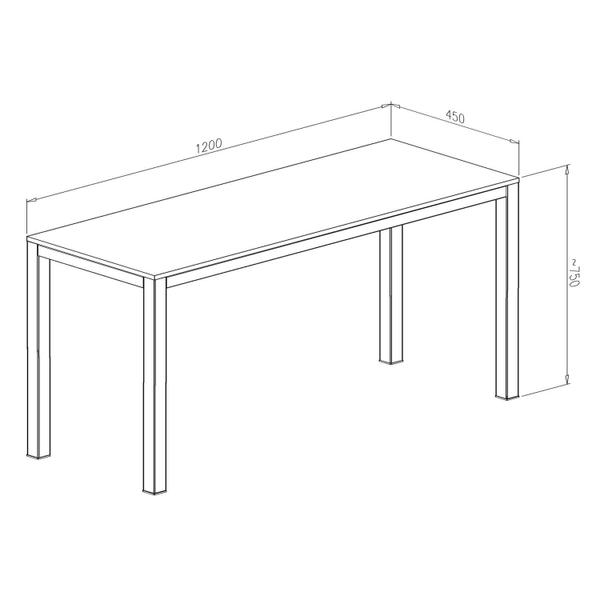 Imagem de Aparador para Sala de Estar 120x75x45cm São Paulo Estanho/ MDF Nogál Malaga