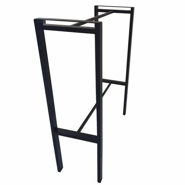 Aparador Prateleira Dupla Industrial Mônaco Mdf Amêndoa 80Cm - Belolar Imagem de Aparador Prateleira Dupla Industrial Mônaco Mdf Amêndoa 80Cm