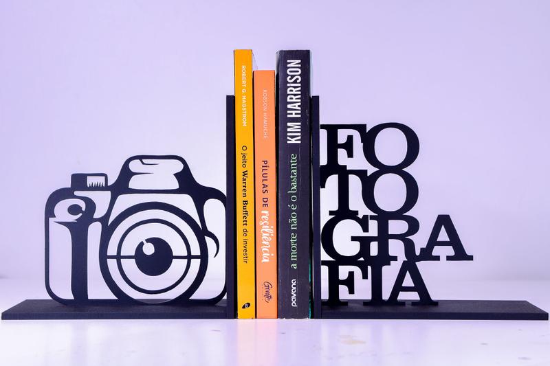 Imagem de Aparador Suporte de Livros Fotografia em MDF decorativo