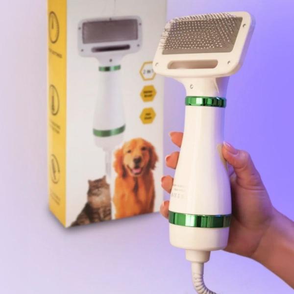 Imagem de Aparelho 2 em 1 Para Secar e Escovar Pets Portátil 110v