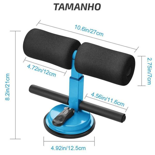 Imagem de Aparelho Abdominal Suporte Pé Exercicios Academia Treino Fit