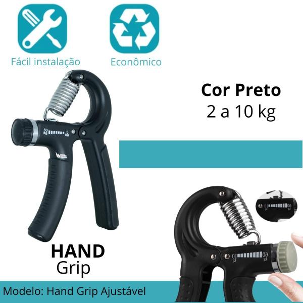 Imagem de Aparelho Ajustável Para Treinos De Força Handgrip  Cor Preto