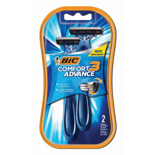 Imagem de Aparelho Barbeador Bic Confort 3 com 2 Unidades