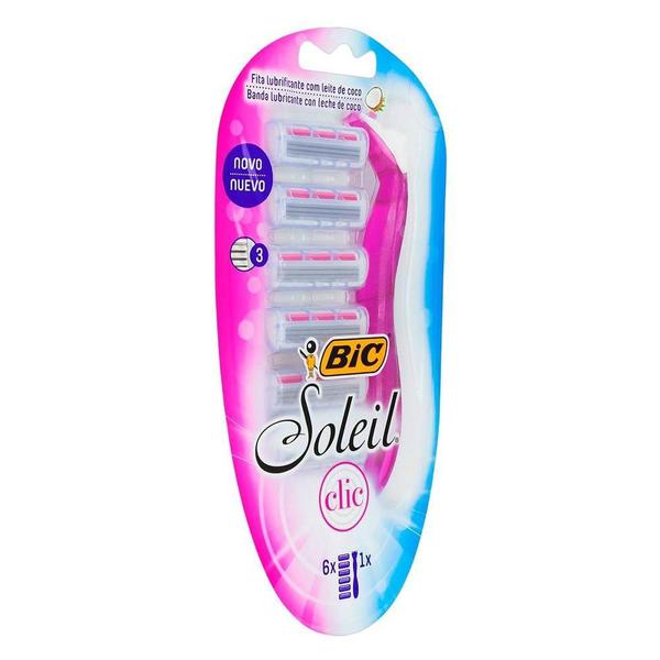 Imagem de Aparelho Bic Soleil Clic Feminino + 6 Cargas