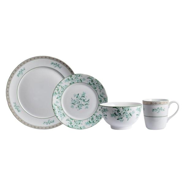 Imagem de Aparelho com Bowl e Caneca 16 Peças Porcelana Schmidt - Dec. Búzios 2406