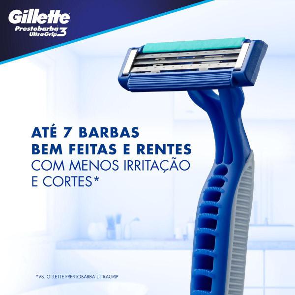 Imagem de Aparelho de Barbear Descartável Gillette Prestobarba UltraGrip3 c/4 Unidades