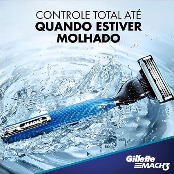 Imagem de Aparelho de Barbear Gillette Mach3 Acqua-Grip