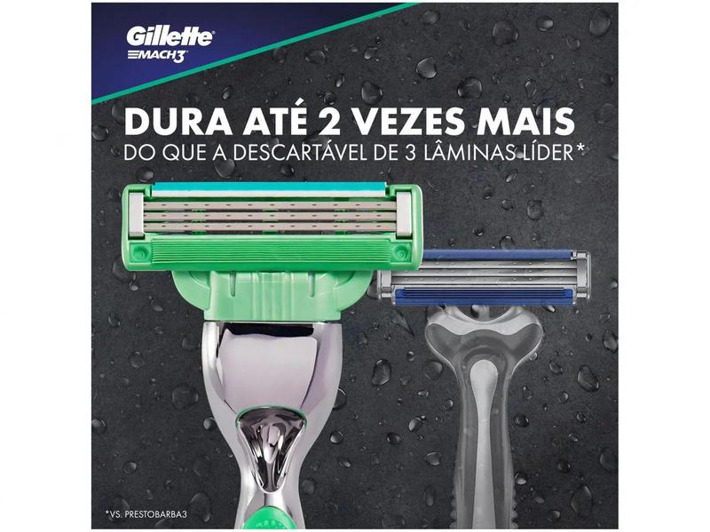 Imagem de Aparelho de Barbear Gillette Mach3 Sensitive + 1 Carga