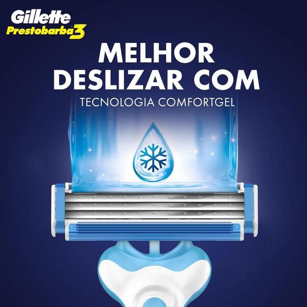 Imagem de Aparelho de Barbear Gillette Prestobarba 3 Ice - 2 unidades