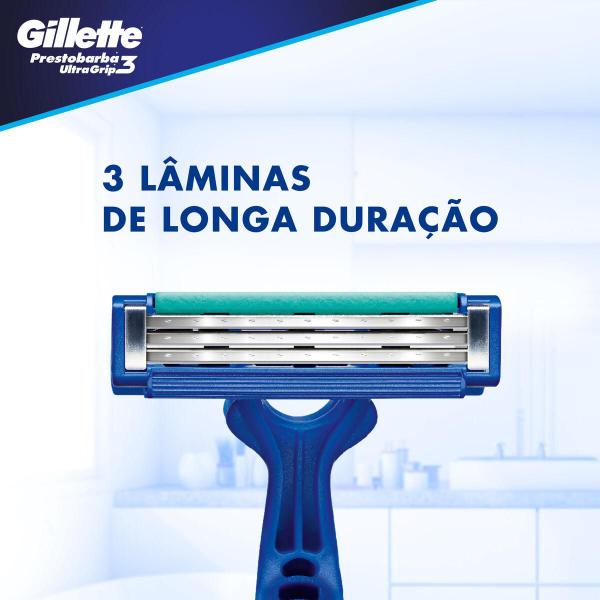 Imagem de Aparelho de Barbear Gillette Prestobarba Ultragrip 3 c/ 2 Unidades