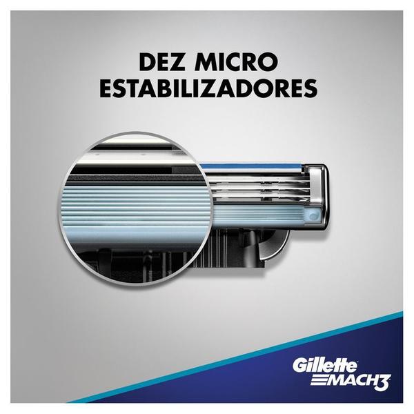 Imagem de Aparelho de Barbear Masculino Gillette Mach3 Sensitive-Acqua