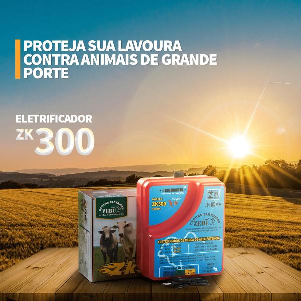 Imagem de Aparelho De Choque Elétrico Cerca Rural 16 Joules Liberados 110V zk300 zebu