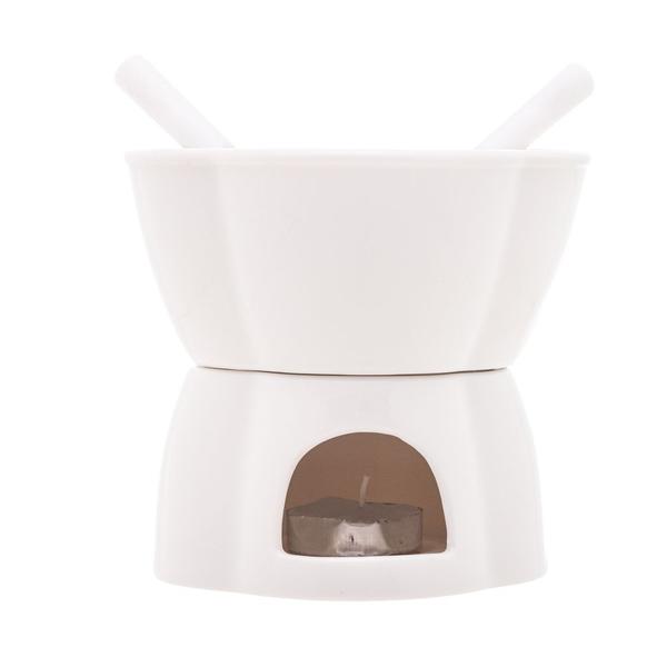 Imagem de APARELHO DE FONDUE 4 PEÇAS ALPES BRANCO 400ml - 2903