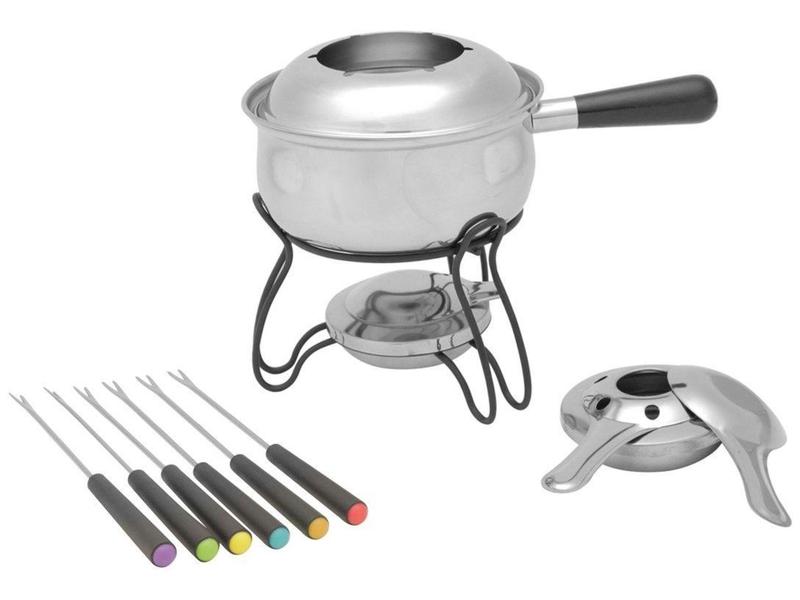 Imagem de Aparelho de Fondue Inox Bon Gourmet Prateado - 10 Peças 35367