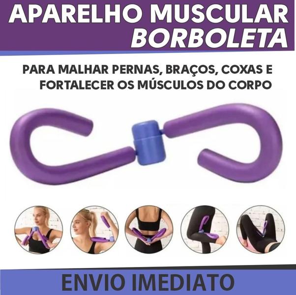 Imagem de Aparelho De Ginástica Adutora Perna Coxa Braços Bum Bum Gluteos Borboleta