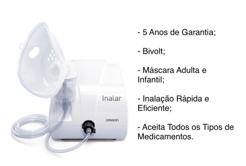 Imagem de Aparelho de Inalação Inalador Nebulizador Compressor Inalar