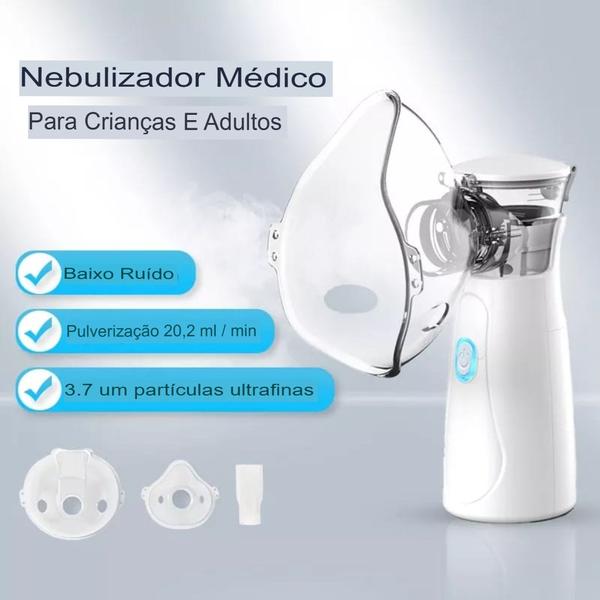 Imagem de Aparelho De Inalação Portátil Nebulizador Ultrassônico