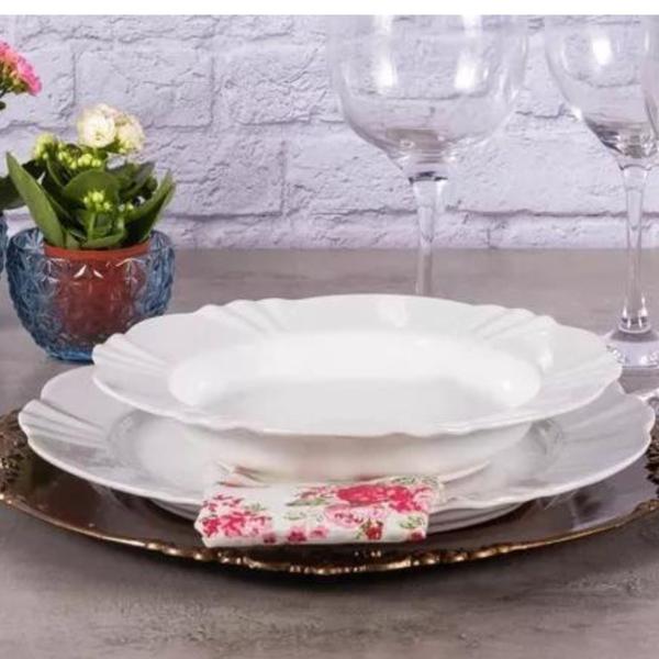 Imagem de Aparelho de Jantar 18pcs Soleil White Porcelana Oxford