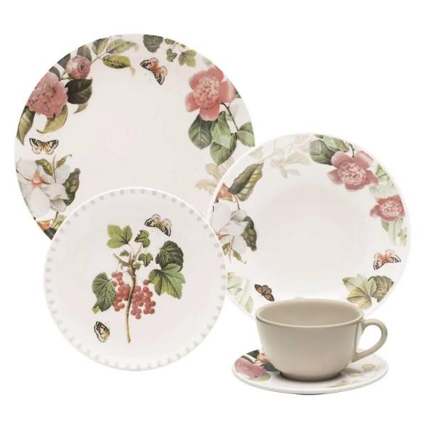 Aparelho De Jantar/Cha 20Pcs - M. Order - Garden - Aw20-5960 - Oxford Imagem de Aparelho De Jantar/Cha 20Pcs - M. Order - Garden - Aw20-5960