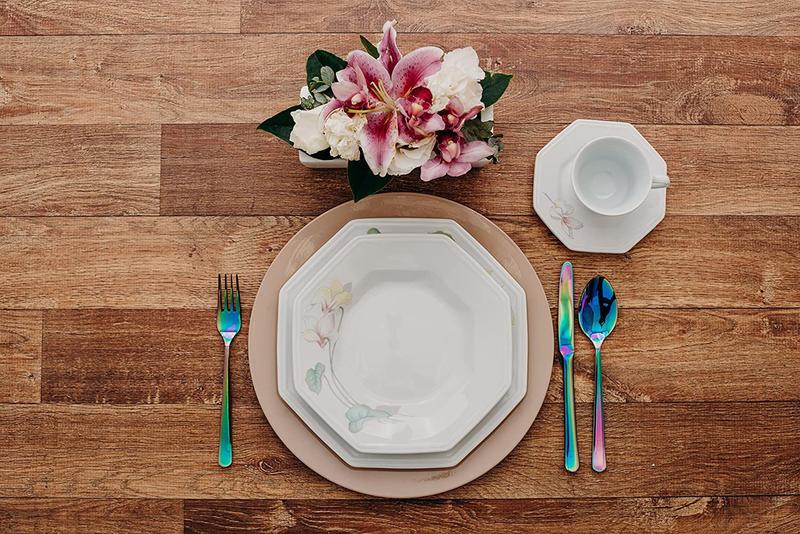 Imagem de Aparelho de jantar chá e cafe 42 peças encanto porcelana schmidt