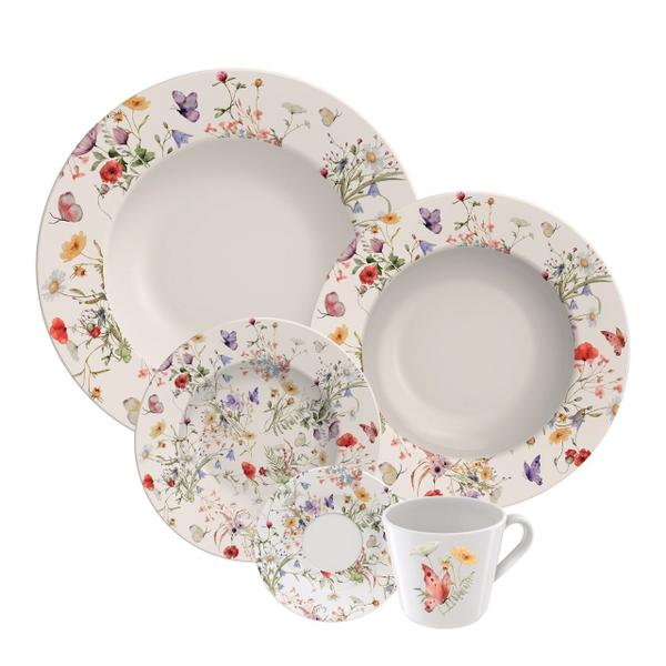 Imagem de Aparelho de Jantar de Porcelana 20 Peças Ana Clara Tramontina