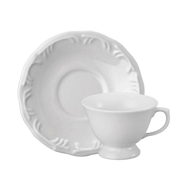 Imagem de Aparelho de jantar e chá 20 peças pomerode branco porcelana schmidt