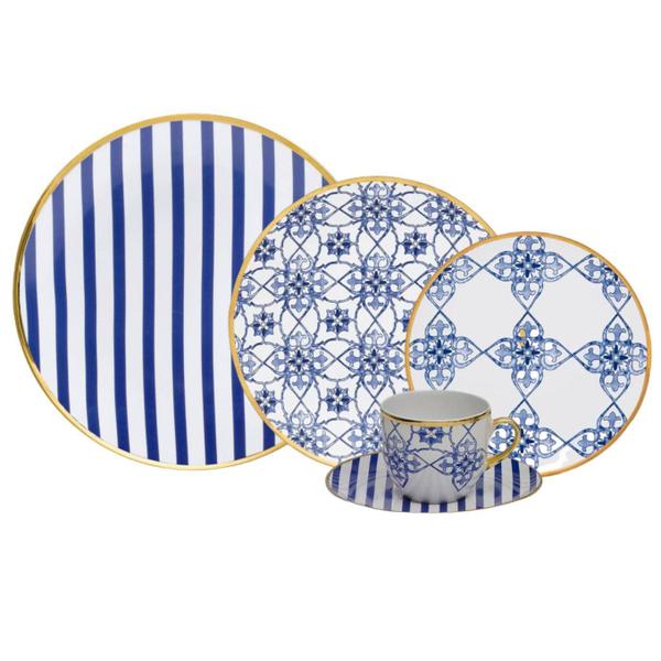 Imagem de Aparelho de Jantar e Chá 30pcs Coup Lusitana Porcelana Oxford