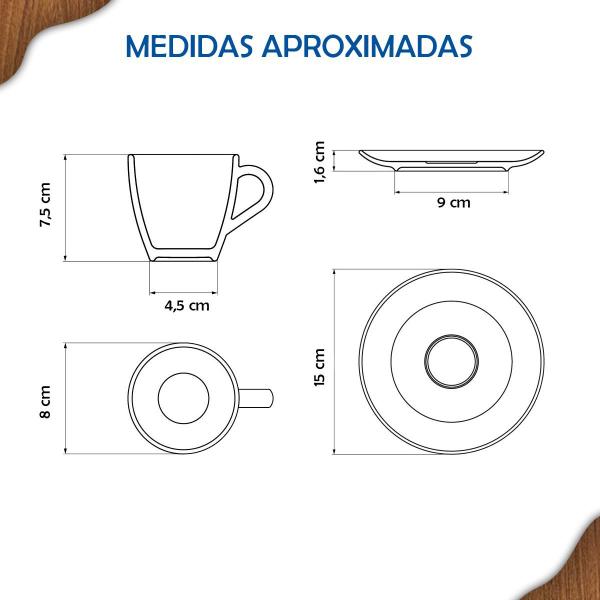 Imagem de Aparelho de Jantar Floralis Tramontina Jogo de Pratos Rasos, Fundos e Sobremesa com Opções de Kits