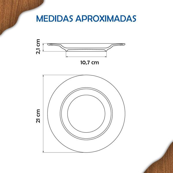 Imagem de Aparelho de Jantar Ingrid Tramontina Jogo de Pratos Raso, Fundo e Sobremesa com Opções de Kits