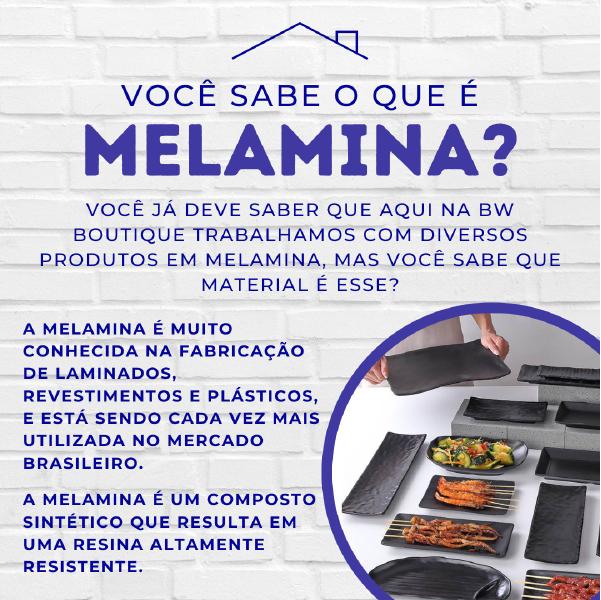 Imagem de Aparelho de Jantar Melamina Branca 4 Peças Pratos Xícara