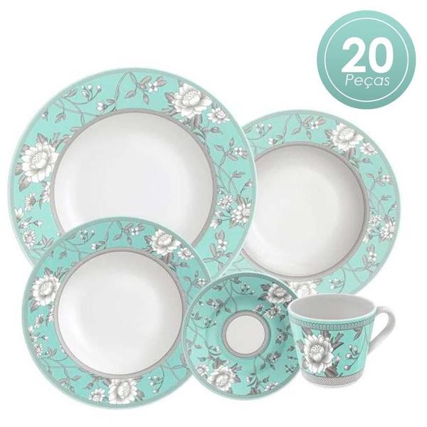 Imagem de Aparelho De Jantar Porcelana 20 Peças Helen Tramontina Uni