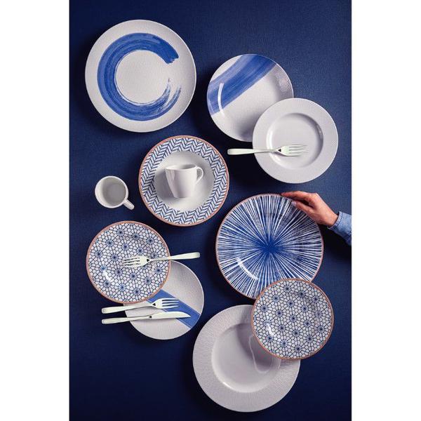 Imagem de Aparelho de Jantar Porcelana Decorada 20 Peças Abstratta Tramontina 96589/048