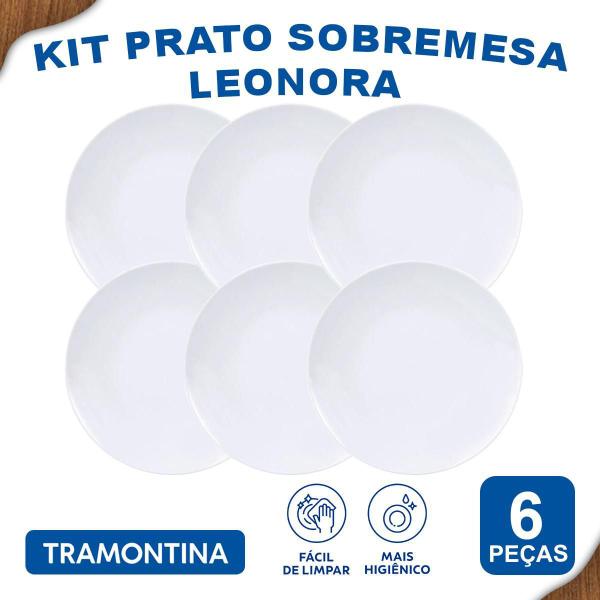 Imagem de Aparelho De Jantar Pratos Sobremesa Tramontina Leonora 6 Pçs