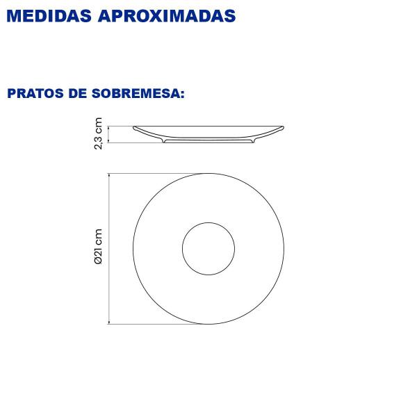 Imagem de Aparelho de Jantar Rústico Marrom Tramontina Jogo de Pratos Rasos, Fundo e Sobremesa com Opções de Kits