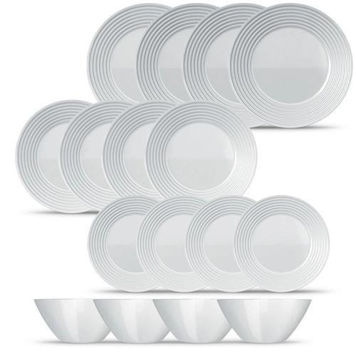 Aparelho de Jantar Saturno 16 Peças com Tigelinha Duralex Opaline - Nadir Figueiredo Aparelho de Jantar Saturno 16 Peças com Tigelinha Duralex Opaline - Nadir Figueiredo
